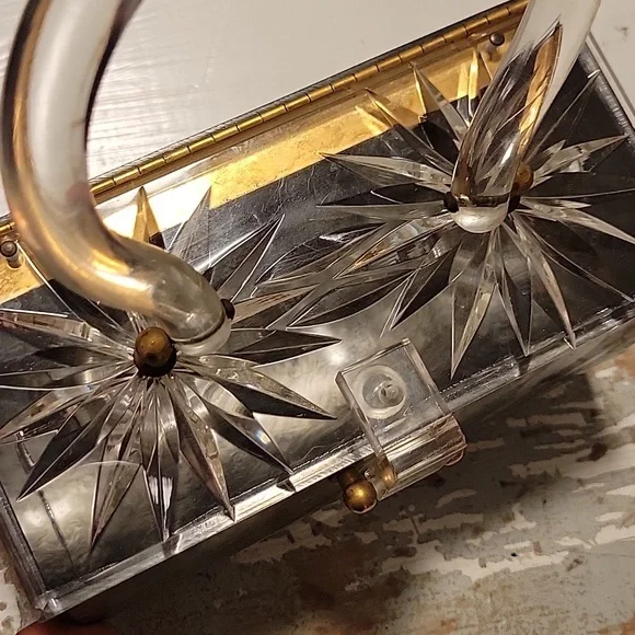 Lucite 1950s Box Purse - Picture 2 of 8